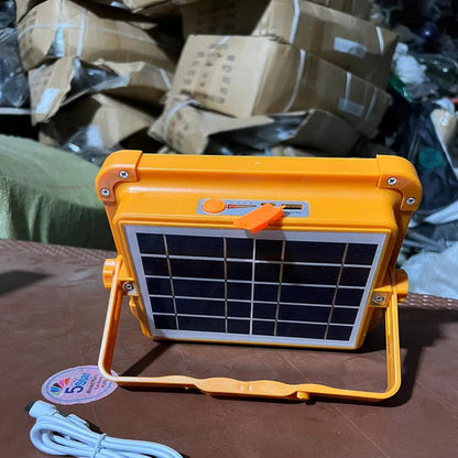 100W LED Flood Light with Solar Panel & Power Bank