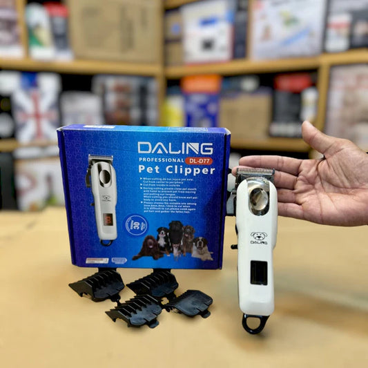 Daling Pet Clipper DL-D77 for Precise and Safe Grooming of Pets with Quiet, Efficient Operation