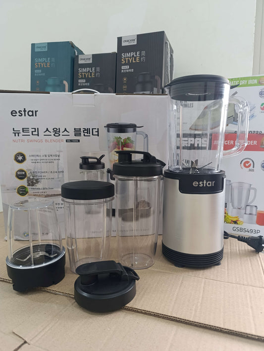 Korean Lot Imported EStar 4-in-1 Multifunction Blender for Blending, Grinding, Juicing, and Mixing with Durable Design