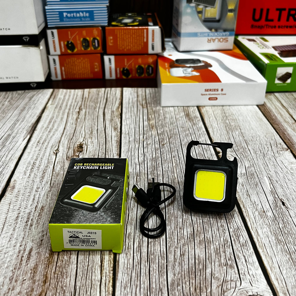 Rechargeable Cob Light Keychain