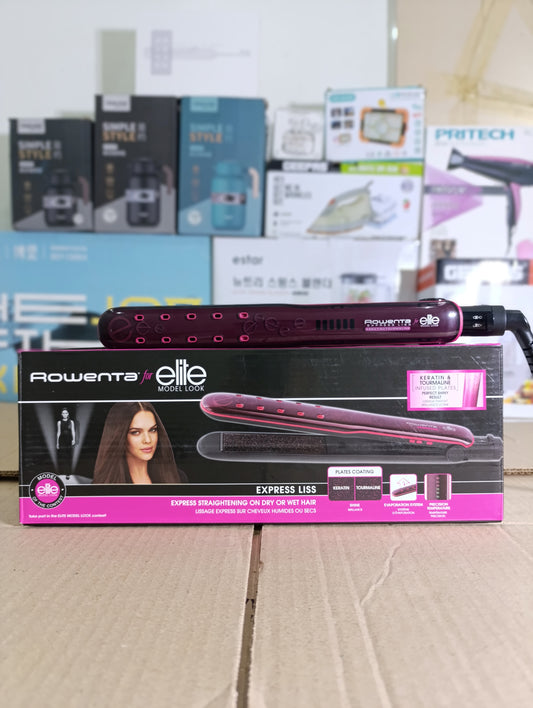 ROWENTA Hair Straightener for Elite Model Look