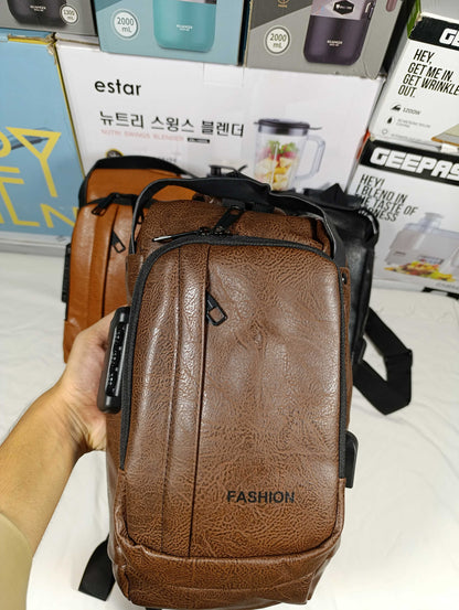 Imported PU Leather Side Messenger Bag for Stylish Everyday Use with Durable Design and Ample Storage Space