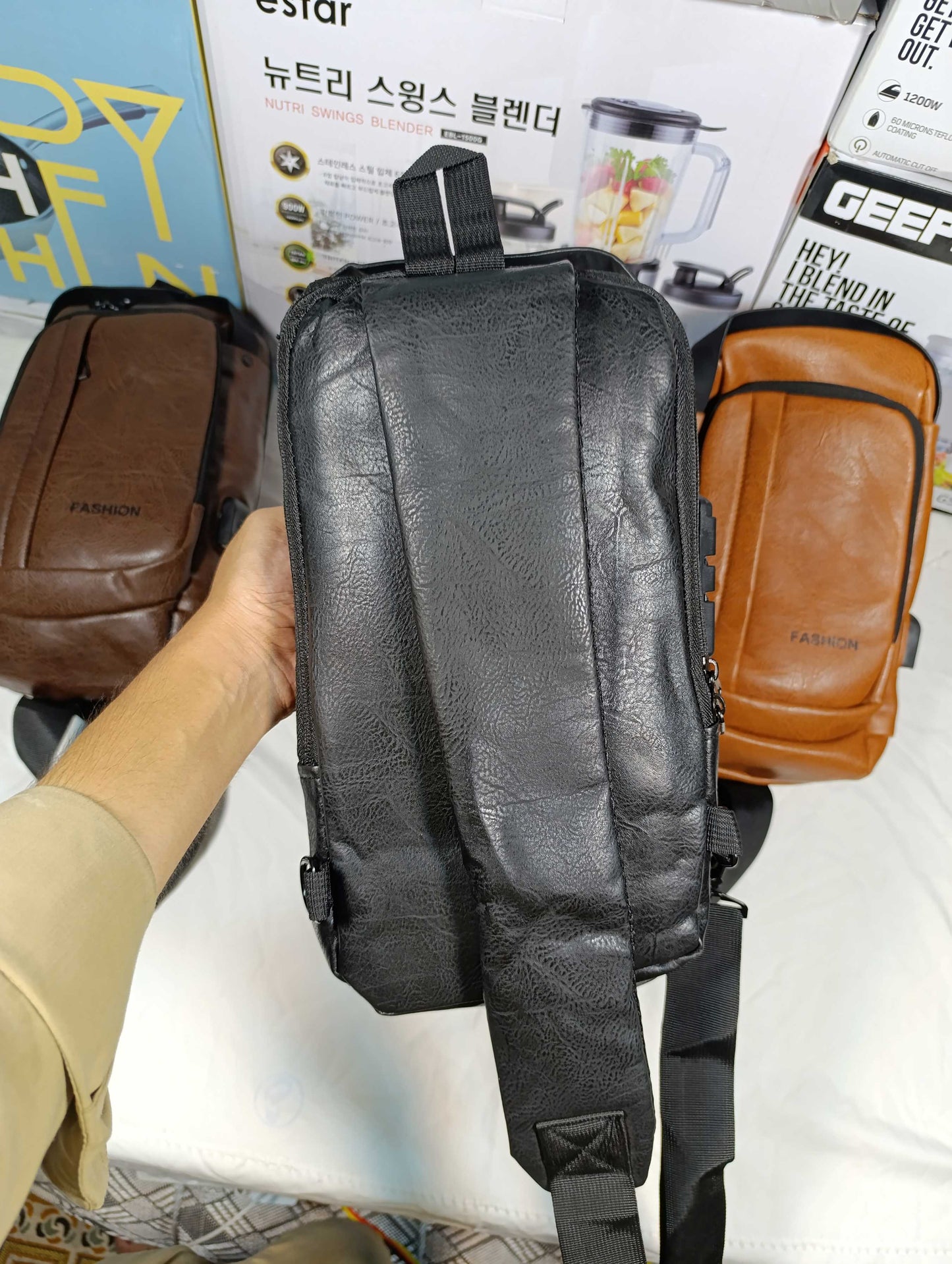 Imported PU Leather Side/Messenger Bag